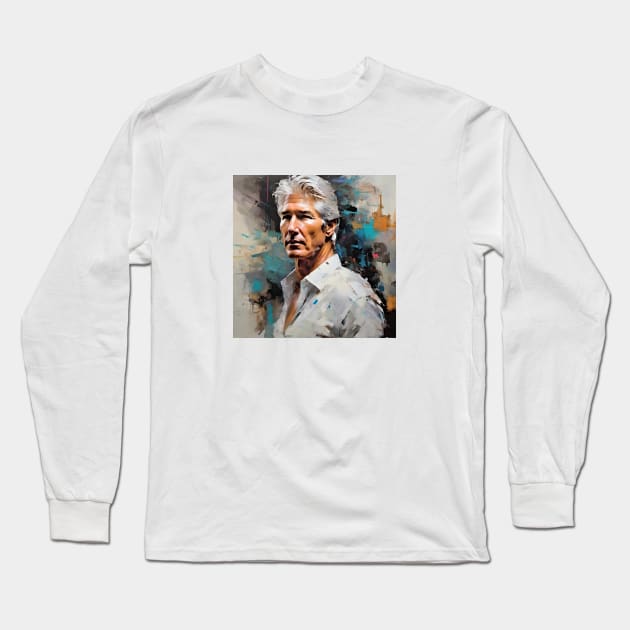 adventure with Richard Gere Long Sleeve T-Shirt by bogfl